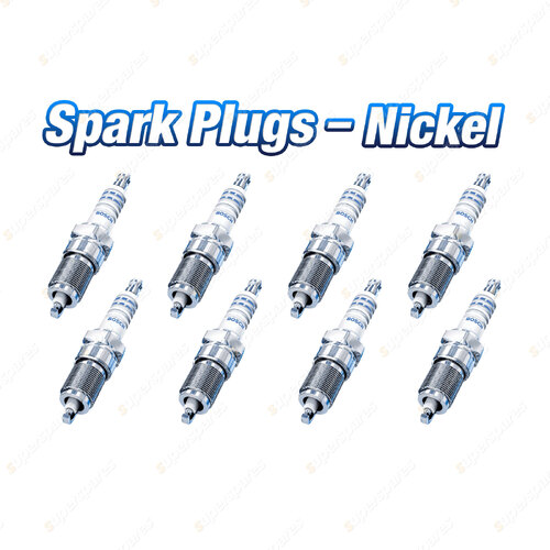 8 x Bosch Nickel Spark Plugs for Ford Fairlane Falcon Fairmont NC NF NL EB ED EF