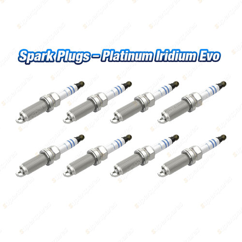 8 x Bosch Platinum Iridium Evo Spark Plug for Jaguar F-Pace X761 F-Type X152