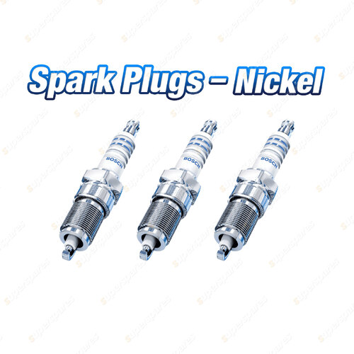 3 x Bosch Nickel Spark Plugs for Nissan Micra K13K 3Cyl 1.2L 07/2010-10/2015