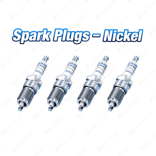 4 x Bosch Nickel Spark Plugs for Ford Telstar Turbo Hatchback AS 4Cyl 2L