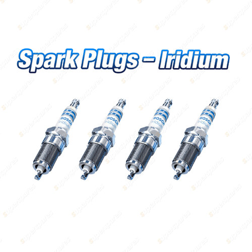 4 x Bosch Iridium Spark Plugs for Fiat 500 500C 312 500L Bravo Doblo Panda Punto