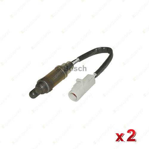 2 x Bosch Oxygen Sensors for Ford Territory SX SY SZ Fiesta WS WP WT Focus LR