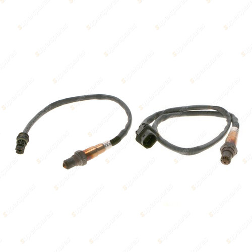 2 x Genuine Bosch Oxygen Lambda Sensors for BMW 118I E87 2.0L 105KW 07-11