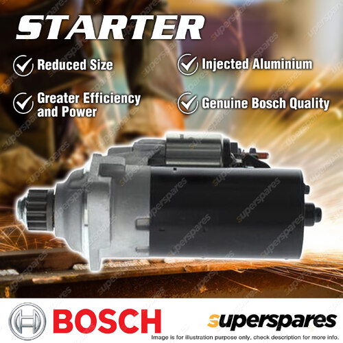 Bosch Starter Motor for VW Golf MK6 MK7 Caddy 2K Jetta Polo Touran Transporter