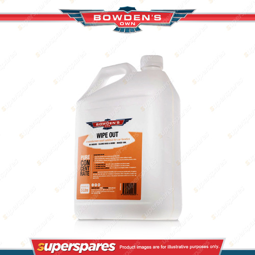 1 x Bowden's Own Wipeout Windscreen Additive Super Concentrated Cleaner 5L