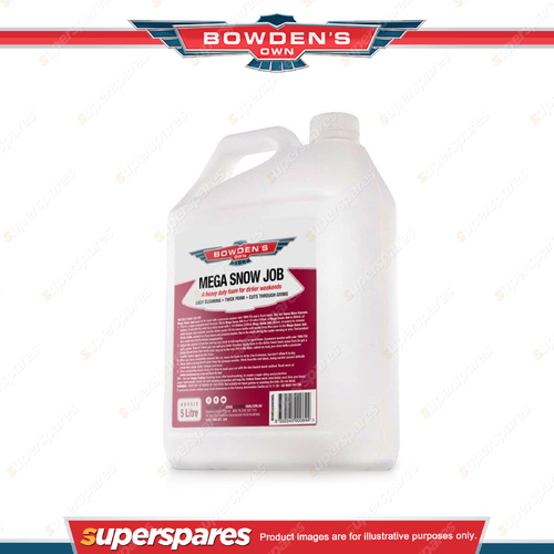 1 x Bowden's Own Mega Snow Job 5L with a Subtly Boosted Alkaline Formula