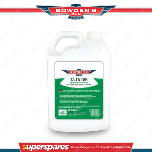 1 x Bowden's Own Ta Ta Tar 5L - Safely Removes Light and Heavy Tar Deposits