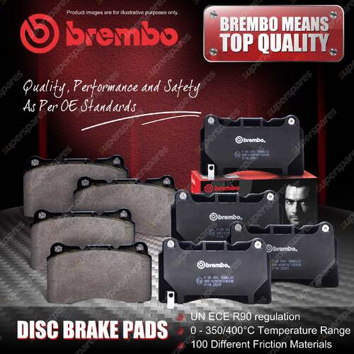 8Pcs Brembo Front & Rear Disc Brake Pads for Abarth 500 595 695 C 312 2008 - On