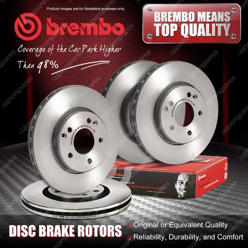 4x Brembo Front+Rear Brake Rotors for Acura CL Coupe 2.2L 1996-1997