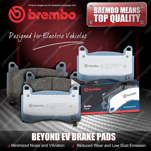 4x Front Brembo Beyond EV Disc Brake Pads for Tesla Model 3 5YJ3 01/2017-On