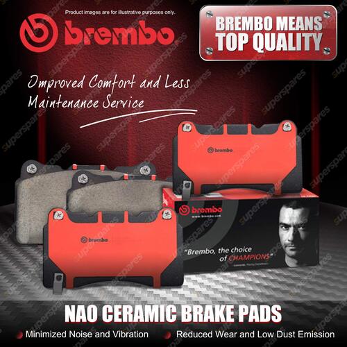 4pcs Front Brembo NAO Ceramic Brake Pads for Auto Union DKW F12 11/1962-08/1966