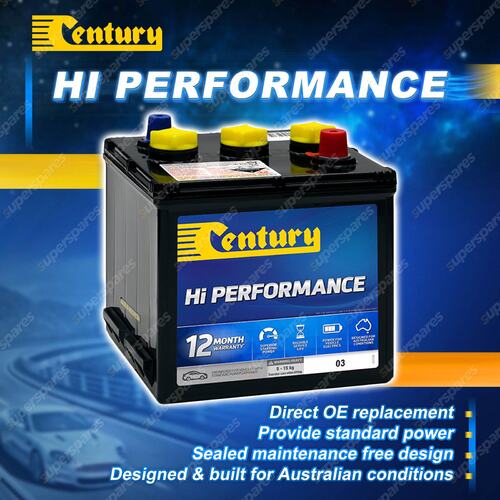 Century Hi Performance Battery for Holden 48/215 2.2 Petrol RWD GMH 132 Grey