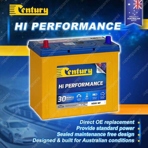 Century Hi Performance Battery for Mazda 808 1.6 Petrol RWD Wagon NA