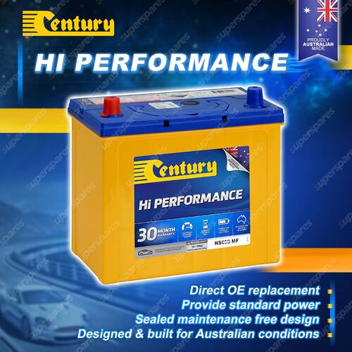 Century Hi Performance Battery for Vauxhall Viva 1100 1256 Petrol RWD