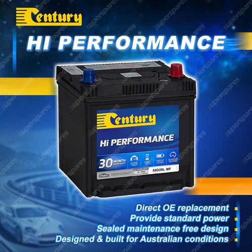 Century Hi Performance Battery for Ford Festiva WD WF 1.3 i Petrol FWD