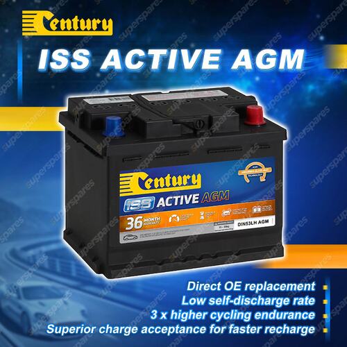 Century ISS Active AGM Battery for Alfa Romeo Giulietta 1.4 TB 2.0 JTDM