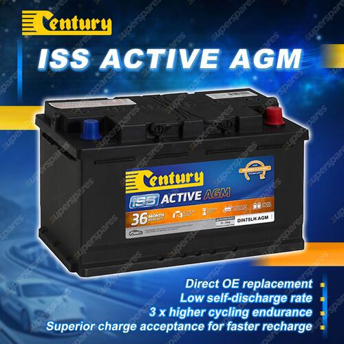 Century ISS Active AGM Battery for Ford Endura Focus SA Ranger PX Transit Custom