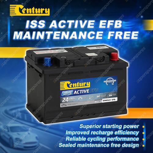 Century ISS Active EFB MF battery for Volvo V60 T6 Xc90 T6 Petrol AWD