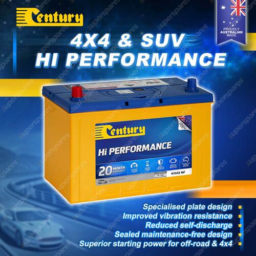 Century Hi Performance 4X4 Battery for Toyota Celsior 4.0 UCF20 21 Petrol 1UZ-FE