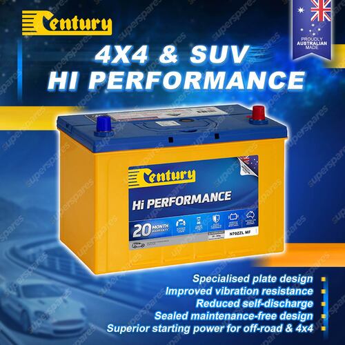 Century Hi Performance 4X4 Battery for Hyundai Tucson 2.0 CRDi Diesel SUV D4HA