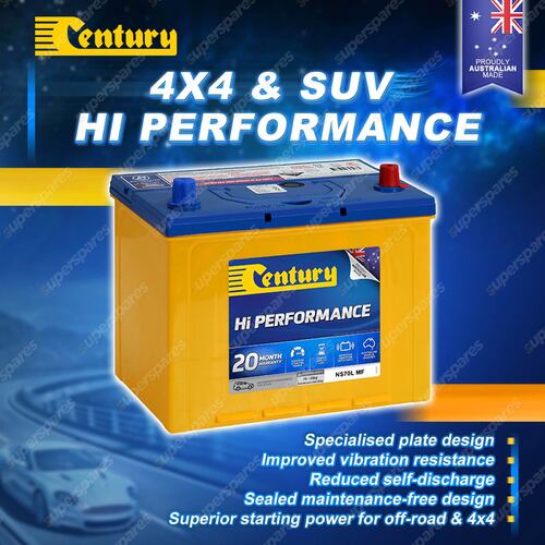 Century Hi Performance 4X4 Battery for Tata Aria 2.2 Di Diesel MPV DW12DD