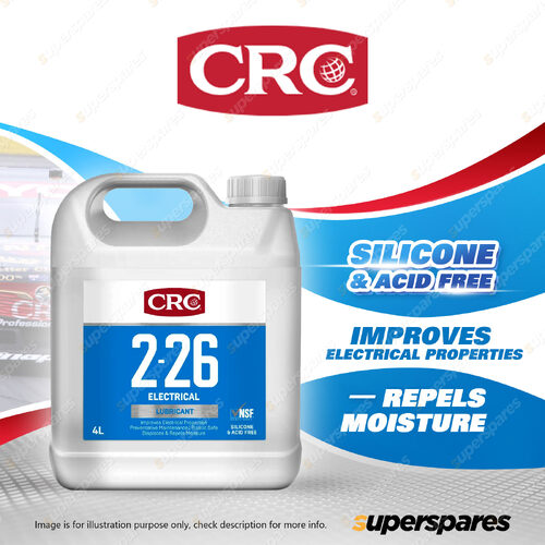 1 x CRC 2.26 Electrical Multi Purpose Lubricant 4ltr Aerosol Organic Formula