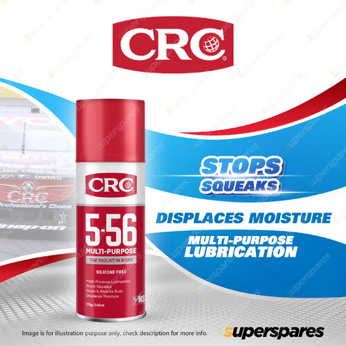 1 x CRC 5-56 Multi Purpose Lubricant 175g Spray Silicone Free Breaks Rust