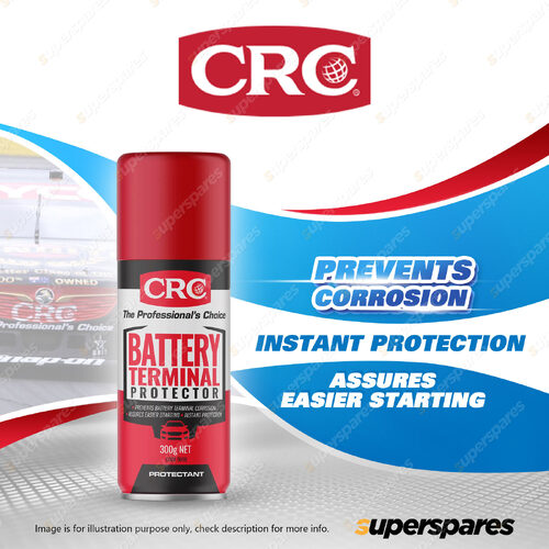 1 x CRC Battery Terminal Protector Aerosol Spray 300g Protect Against Corrosion