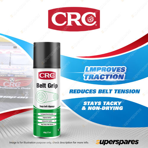 1 x CRC Belt Grip 400g / 575ml for Industrial Belt Flat Round and V-belt