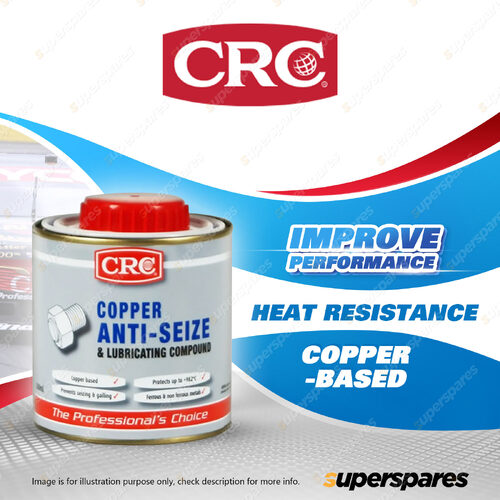 1 x CRC Copper Anti Seize And Lubricating Compound 500ml on Metals