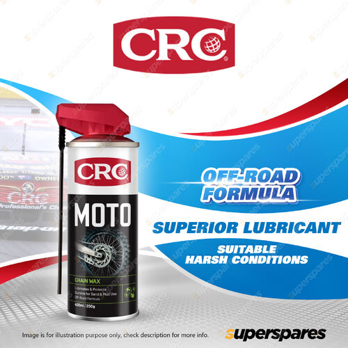 1 x CRC Moto Chain Wax Lubricant Off Road Formula Lubricate Protect