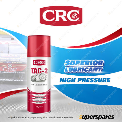 1 x CRC TAC2 Adhesive Lubricant 300g/492ml for All Chain Gears Wire Ropes Auto