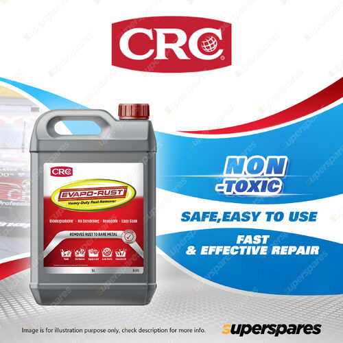 1 x CRC Evapo-Rust Ready To Use Heavy Duty Rust Remover 5L - easy to use