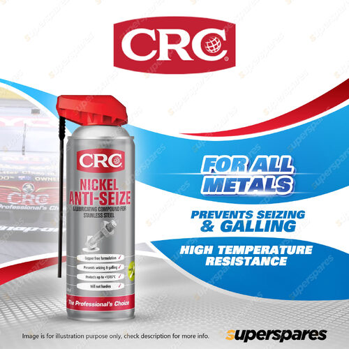 1 x CRC NICKEL Anti Seize And Lubricant 400ML Aerosol for Stainless Steel