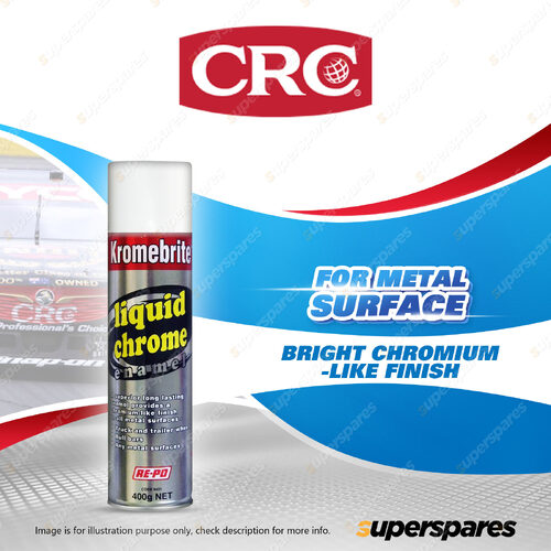 1 x CRC RE-PO Kromebrite Liquid Chrome 400g Metal Surface Provides Gloss