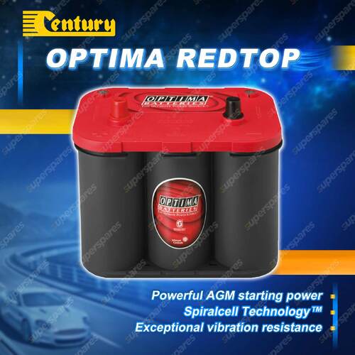 Century Redtop Optima Battery for Aveling Barford 6DS Rollers 12 Volts