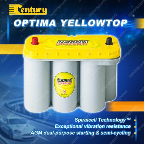 Century Yellowtop Optima Battery - 900CCA 155RC 75Ah for Jeep Wrangler