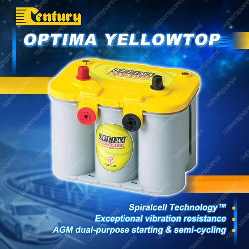 Century Yellowtop Optima Battery for Fiat Freemont Front Terminal Post