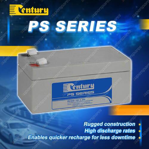 Century PS Series Battery - 12 Volts 3.2Ah Warranty 12M Stationary Power