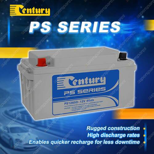 Century PS Series Battery - 12 Volts 65Ah Warranty 12M Stationary Power