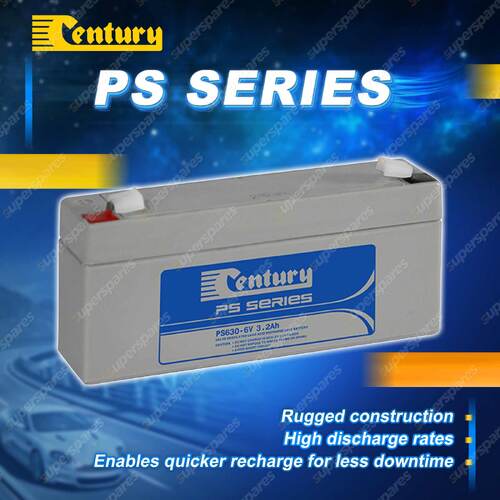 Century PS Series Battery - 6 Volts 3.2Ah Warranty 12M Stationary Power