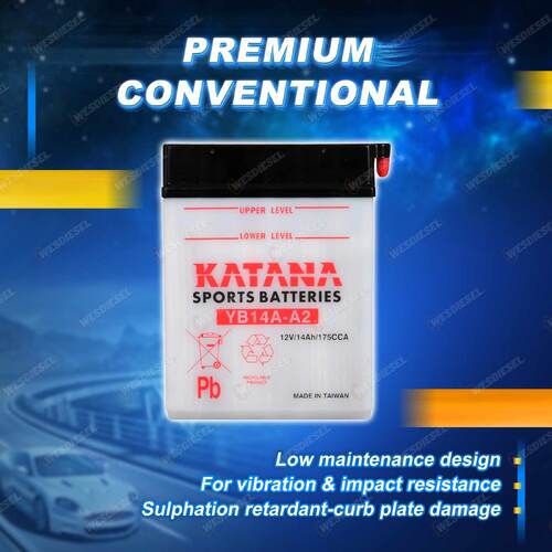 Katana Sports Battery - 12V 175CCA 14Ah for Swisher Rough Cut 50 In.