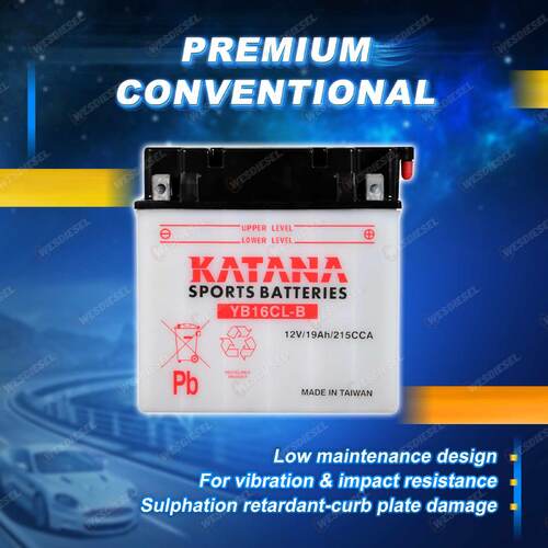 Katana Sports Battery - 12V 215CCA 19Ah for Arctic Cat Tiger Shark All Models