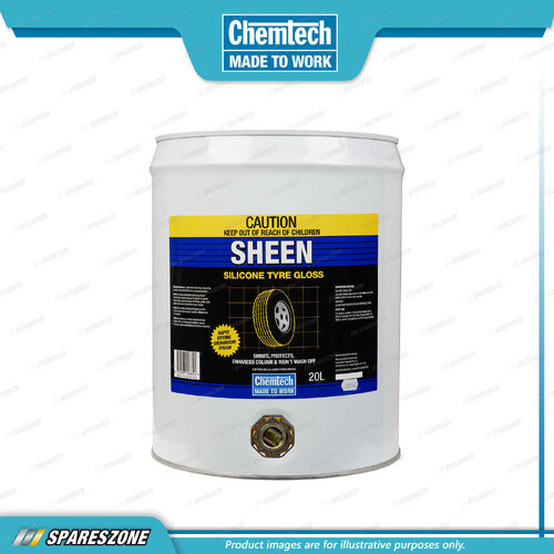 Chemtech Sheen Tyre Shine 20 Litre Tyre Dressing Long-Lasting Glossy Finish