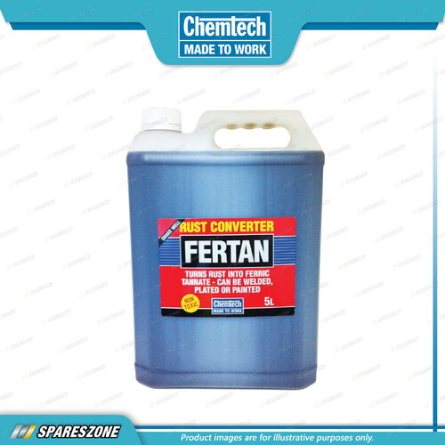 Chemtech Fertan Rust Converter 5 Litre Turns Rust Into Ferric Tannate