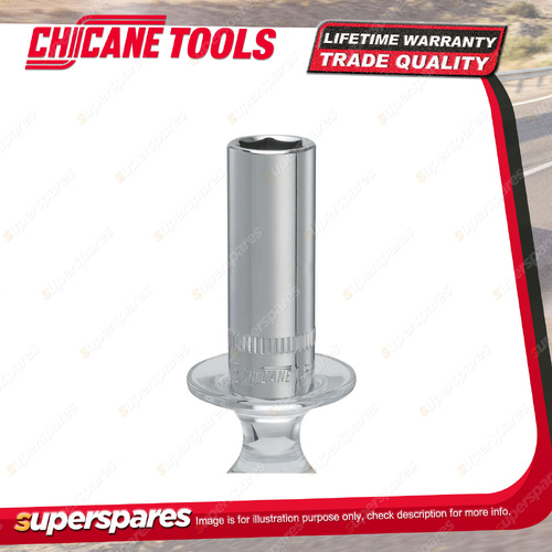 Chicane 3/8" Drive 15mm Deep Socket - Single Hex Chrome Vanadium Steel