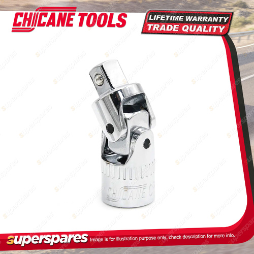 Chicane 1/4" Drive Universal Joint - Chrome Plated Chrome Vanadium Steel