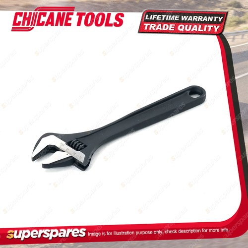 Chicane 250mm Adjustable Wrench - Black Phosphate Finish and Cr-V Steel