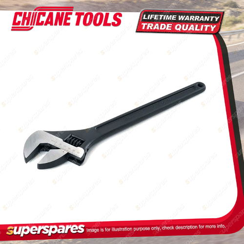 Chicane 450mm Adjustable Wrench - Black Phosphate Finish and Cr-V Steel