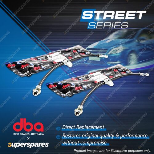 2x DBA Rear Street Series Brake Hoses for Subaru Forester SH SHH SHN SH9 SHM S12